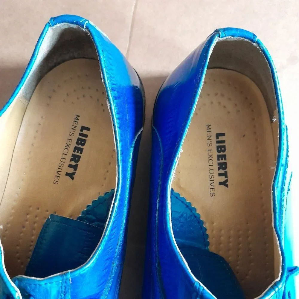 Liberty Men’s Exclusives LS1057 Dress Shoes Blue Size 10.5